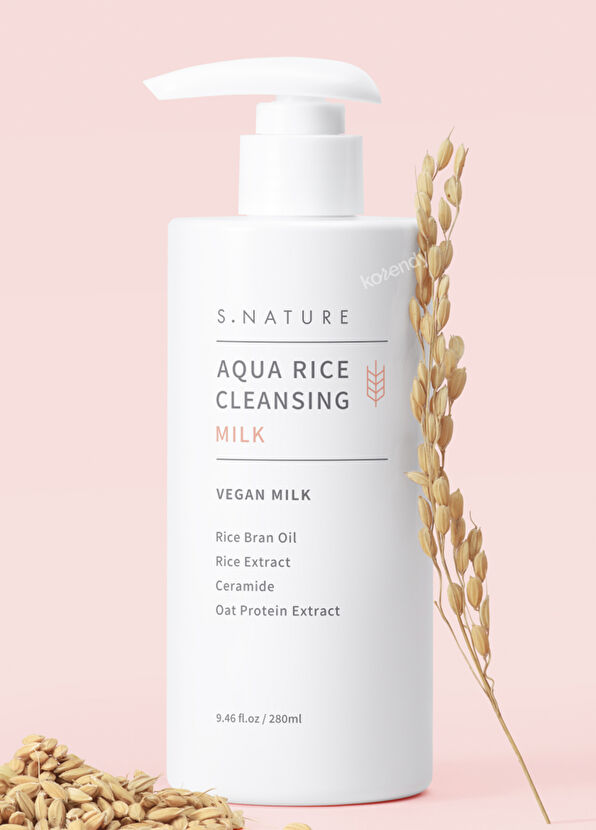 S.Nature Aqua Rice Cleansing Milk Moisturizing and Nourishing Facial Cleansing Milk 280 ml - 2