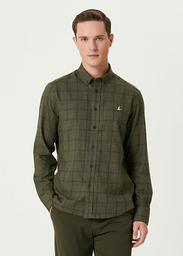 Beymen Club Comfort Fit Haki Gömlek - 1