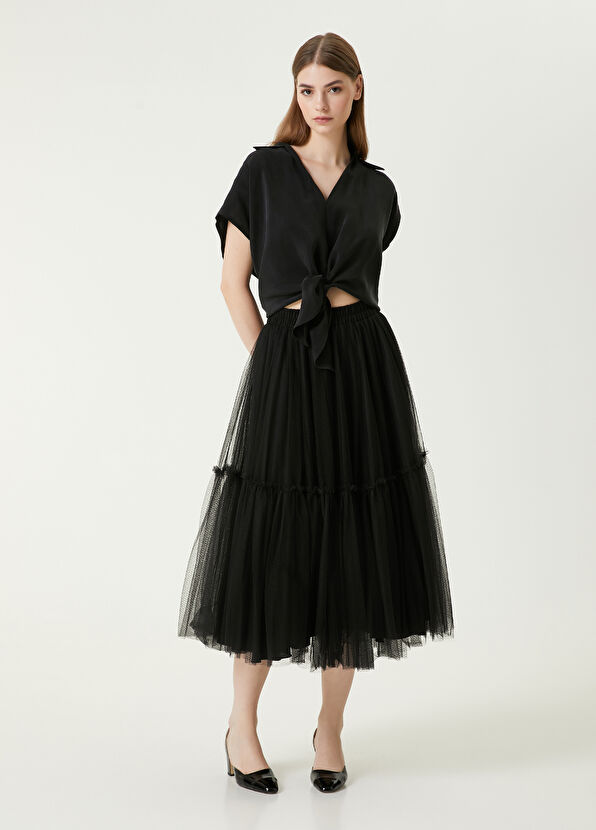 Beymen Club Siyah Kabarık Tütü Etek - 1