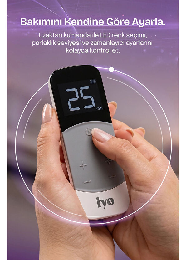 Iyo Led Light Face Mask Wireless Wireless LED Light Therapy Care Device - 3