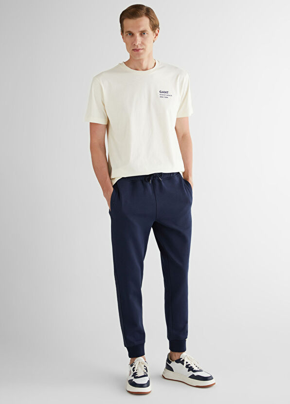 GANT Navy Blue Regular Fit Men's Sweatpants - 1