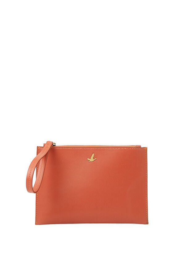 Beymen Club Turuncu Bio Vegan Deri Kadın El Portföyü - 1