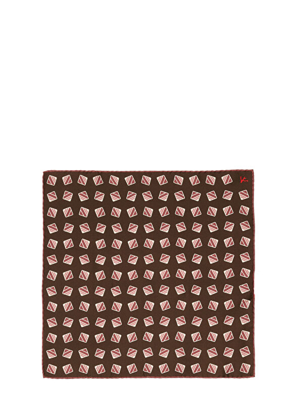 Isaia Çok Renkli İpek Poşet Mendil - 1