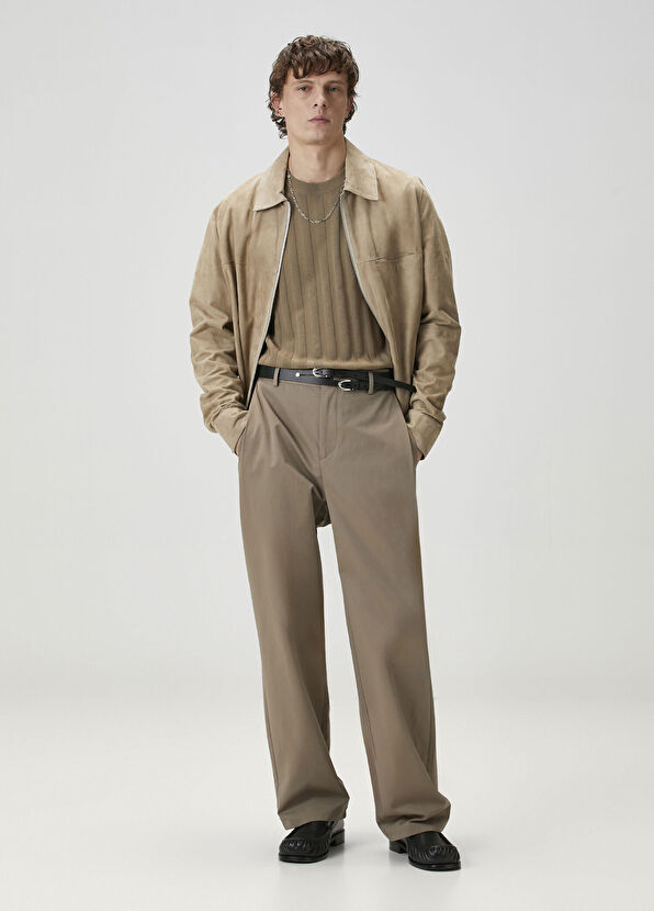 Academia Beige Suede Jacket - 3