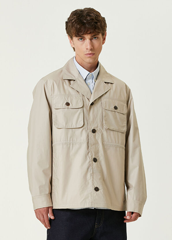 Les Deux Açık Bej Dış Gömlek - 1