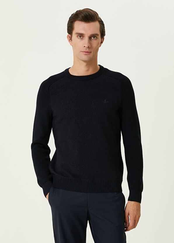 Beymen Club Navy Blue Wool Sweater - 1