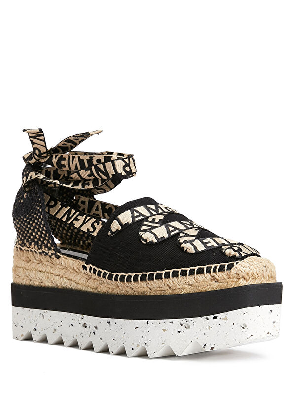 Siyah Organik Pamuk Kadın Espadril - Görsel 3