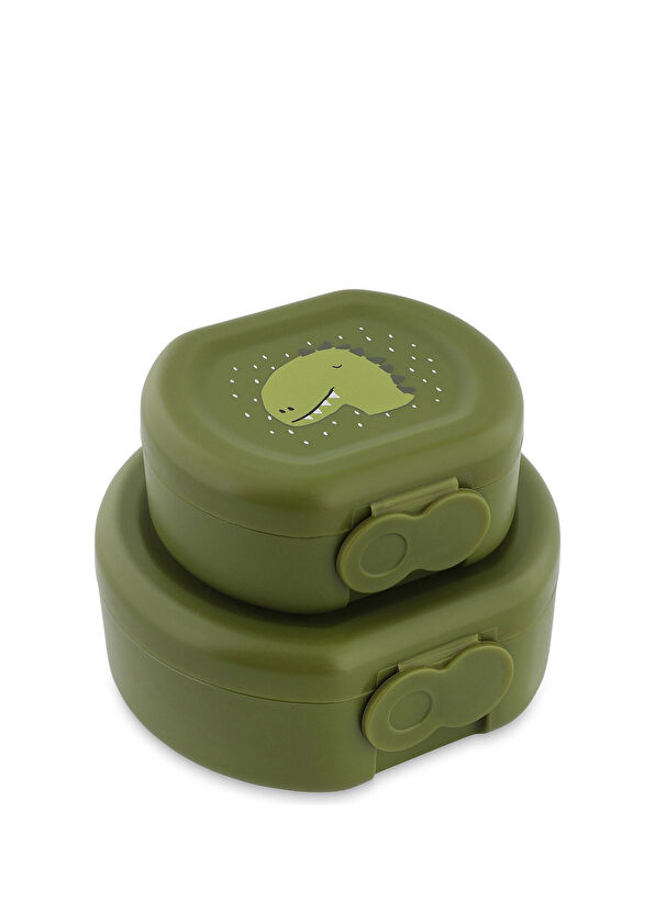 Trixie Mr. Dino Kids 2-Piece Clip-On Snack Box - 1