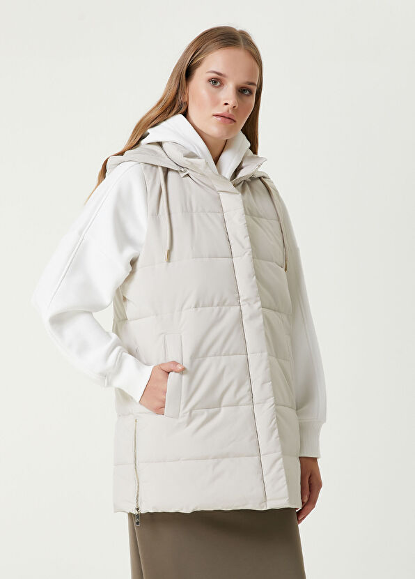 Beymen Club Stone Hooded Puffer Vest - 4