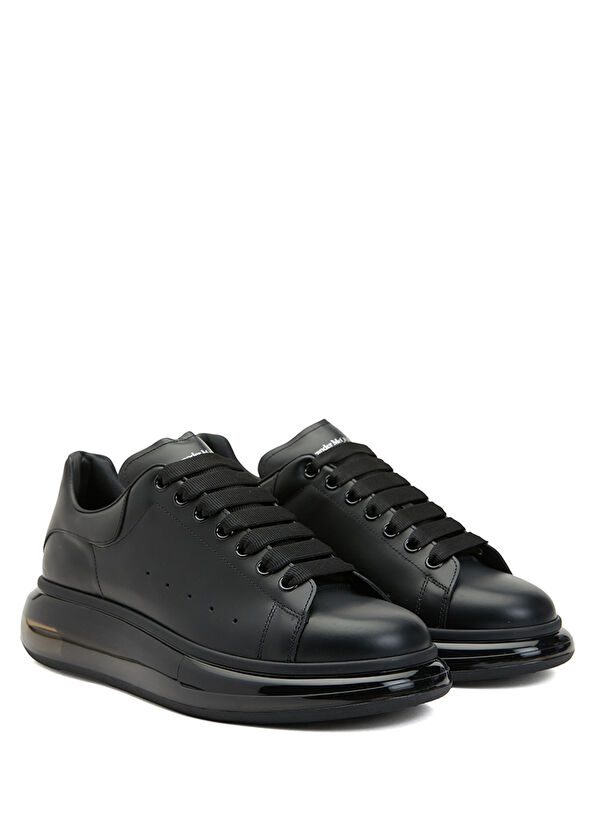 Alexander McQueen Oversize Black Mens Leather Sneakers - 2