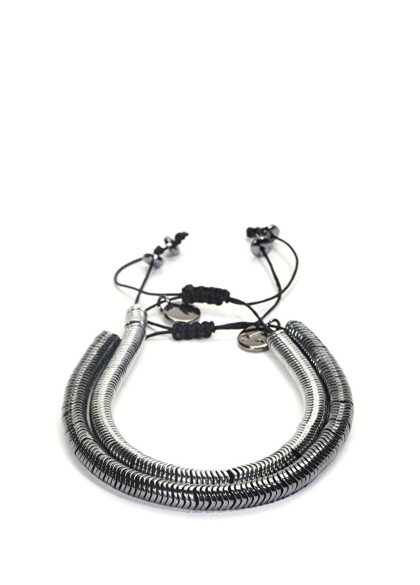 Beymen Club Silver Taşlı 2li Erkek Bileklik - 1