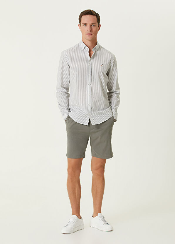 Beymen Club Khaki Lyocell Shorts - 1