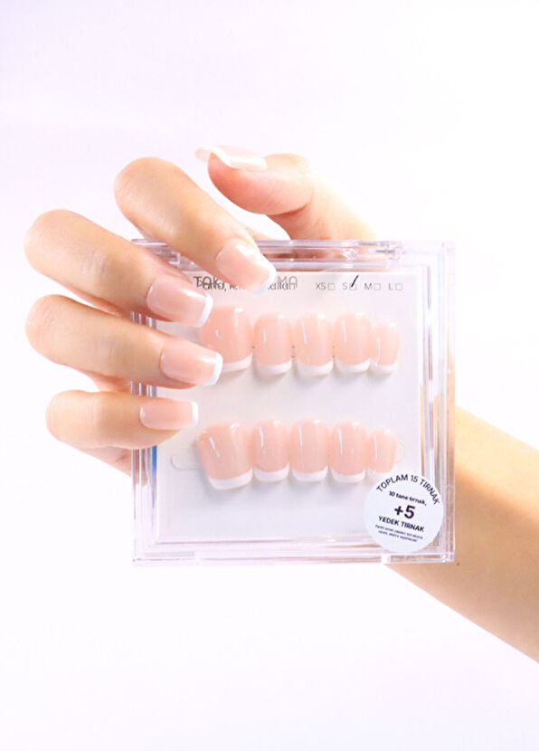 Don't Wear Don't Wear Short Ballerina 15 Pack Tan Color Prosthetic Artificial Nails TT0575 - 3