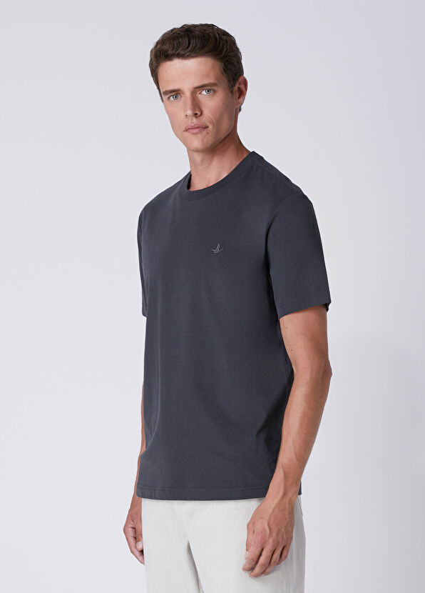 Beymen Club Relax Fit Antrasit Suprem T-shirt - 4