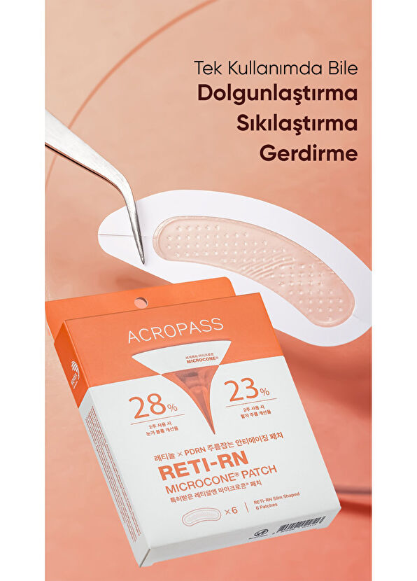 ACROPASS Retinol ve PDRN Mikro İğneli Göz Altı ve Nazolabial Çizgi Reti-rn Microcone Patch Slim 6’lı Göz Serumu - 2