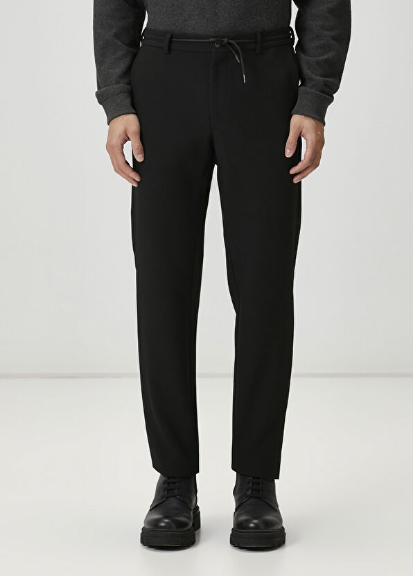 Beymen Club Black Waist Corded Sports Pants - 2