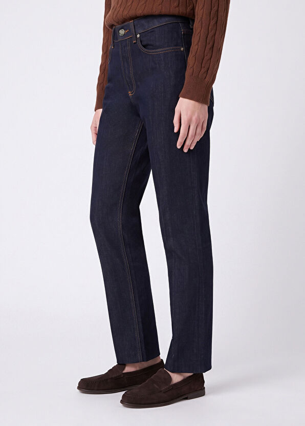 Beymen Club Straight Fit Lacivert Jean Pantolon - 3