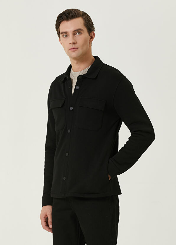 Beymen Club Black Jersey Outer Shirt - 4