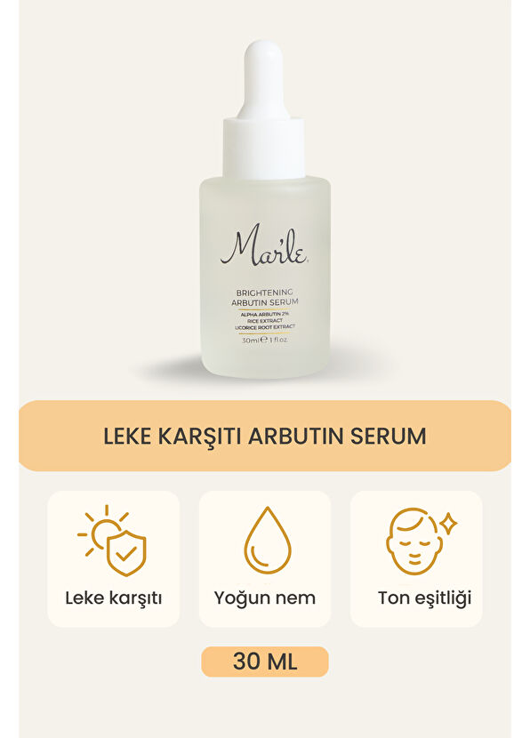 Mar'le Brightening Arbutin Leke Karşıtı Arbutin Cilt Serumu 30 ml - 2