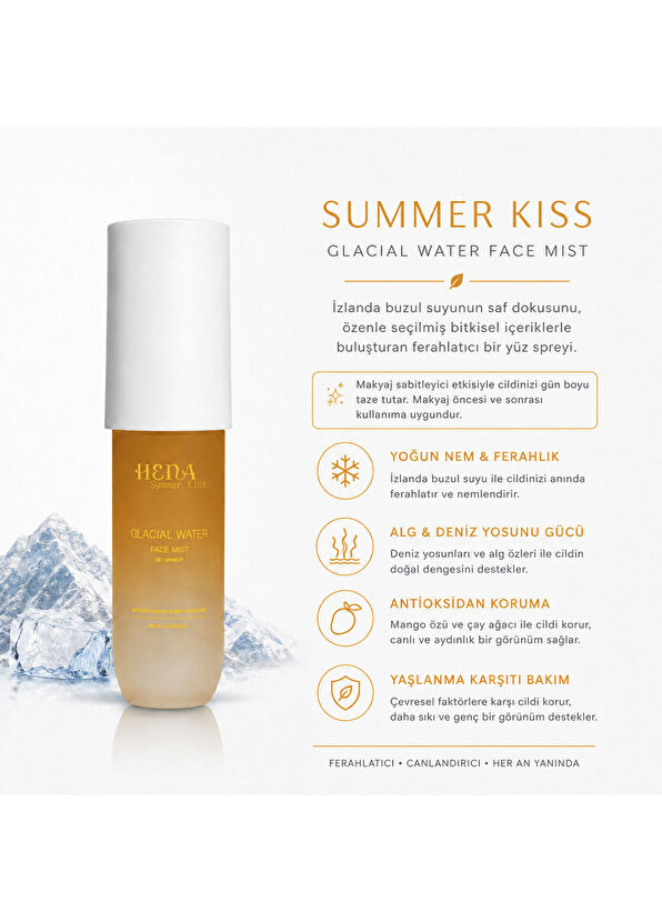 Fiolas Hena Summer Kiss Glacier Water Facial Misti 90 ml - 2