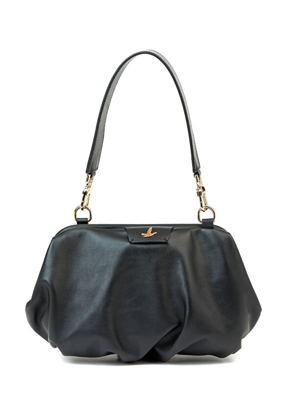 Beymen Club Volume Siyah Kadın Deri El Portföyü - 1