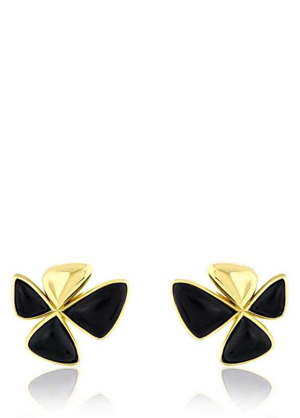 Yonca Bagana Mizar Kadın Altın Küpe - 1