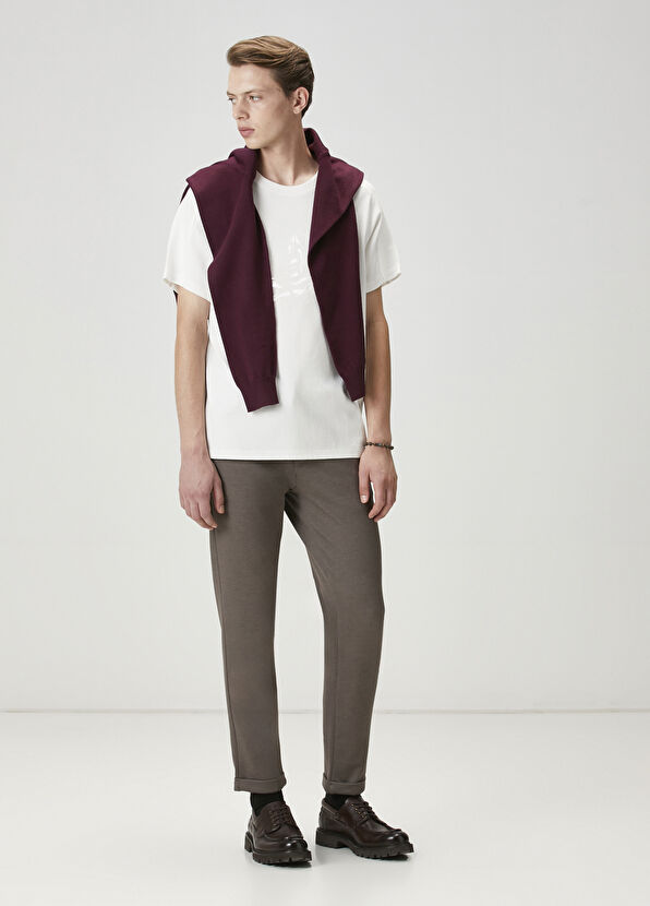 Beymen Club White Logo Printed Oversize T-Shirt - 2