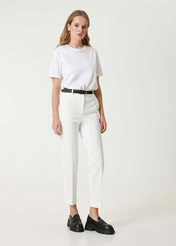 Beymen Club Beyaz Logo Detaylı T-shirt - 3