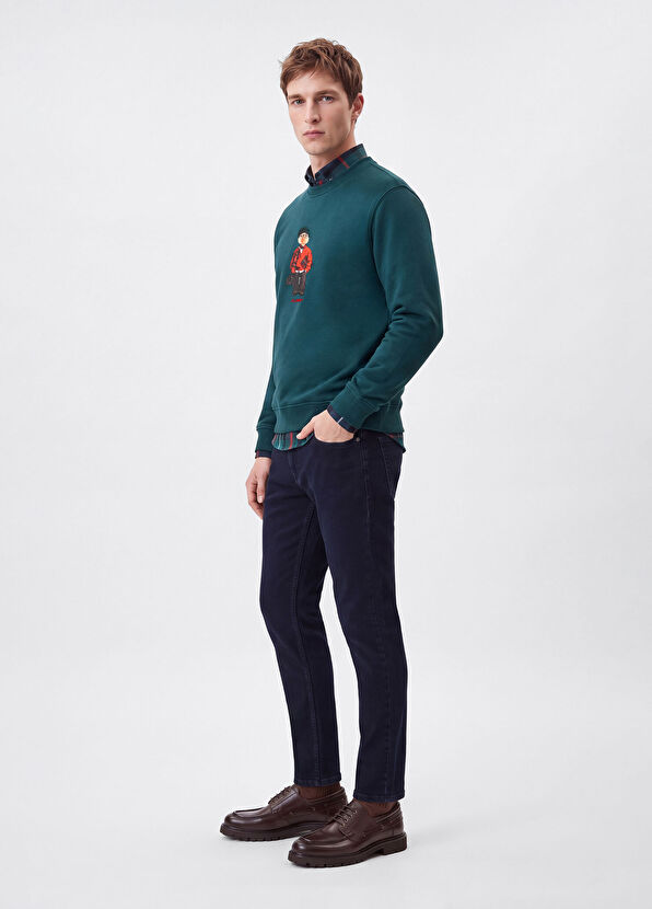 Beymen Club Clubby Koyu Yeşil Oversized Sweatshirt - 2