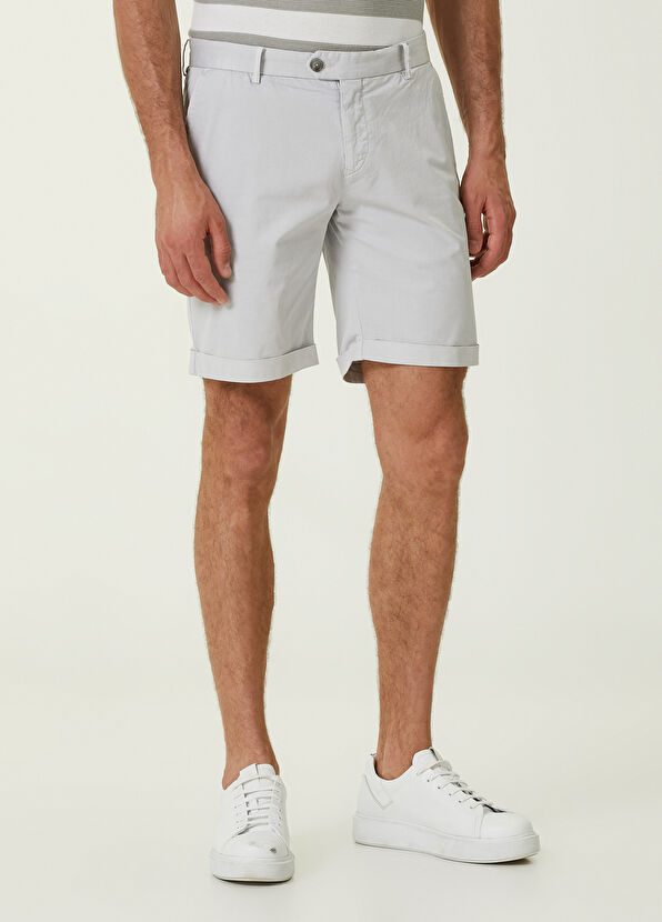Beymen Club Slim Fit Taş Twill Şort - 2