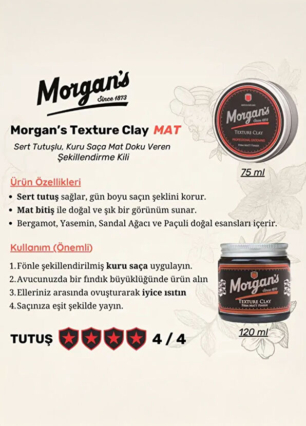 Morgan's Pomade Texture Giving Clay 75 ml - 4