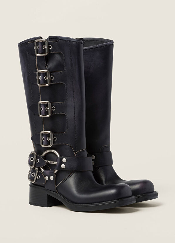 Miu Miu Deri Siyah Kadın Çizme - 2