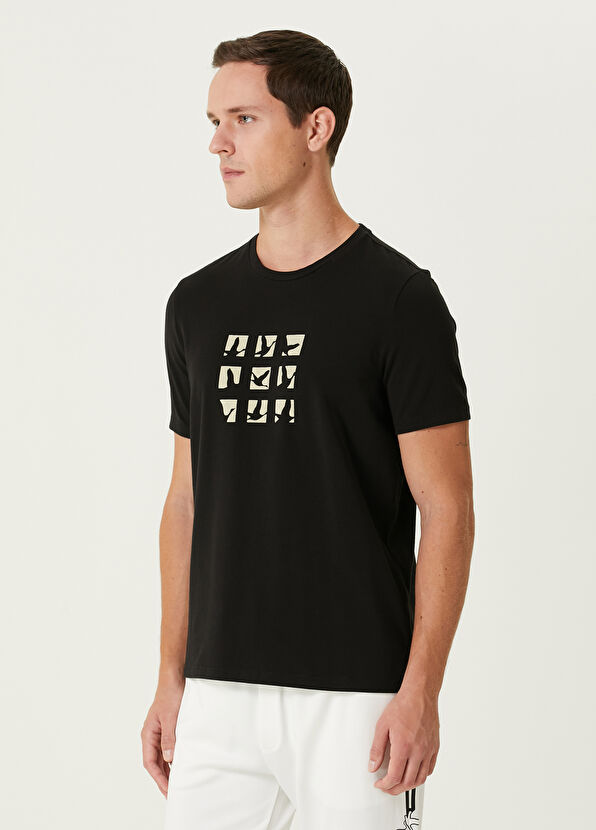 Black Printed T-Shirt Beymen Club Black Printed T-Shirt - 4