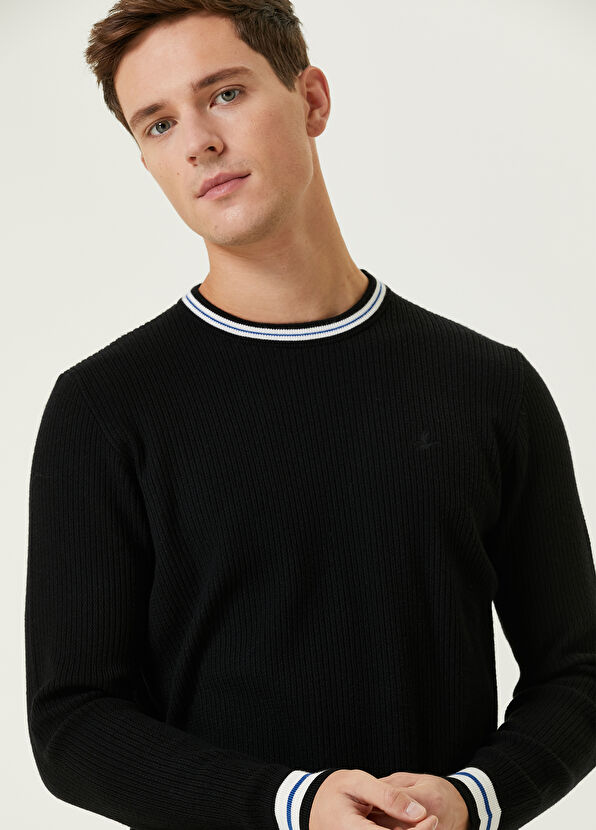 Beymen Club Black Knit Textured Sweater - 2
