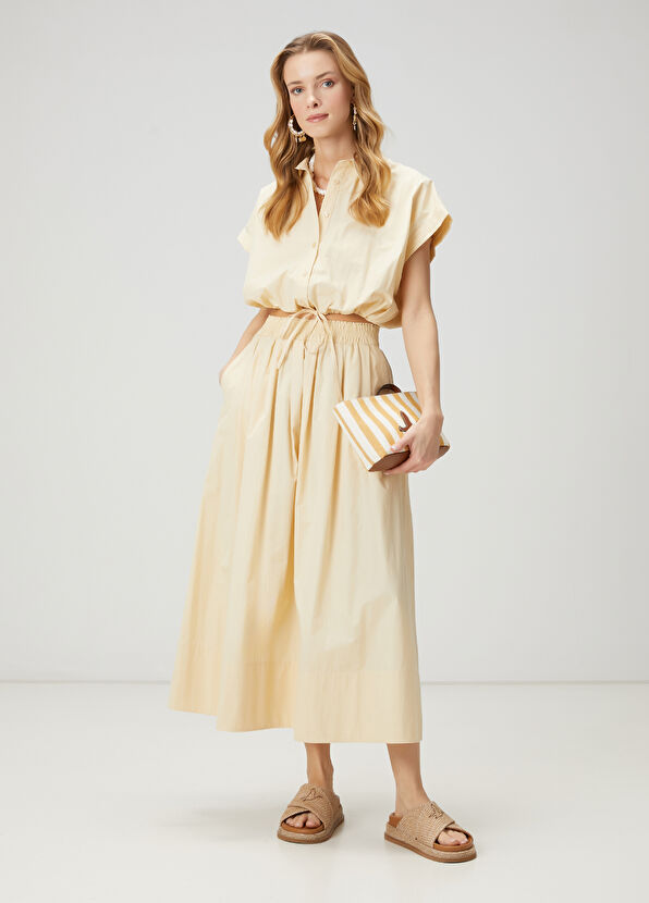 Beymen Club Krem Midi Etek - 2