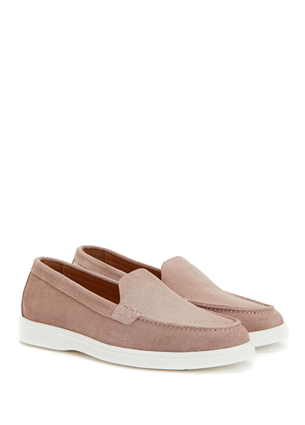 Beymen Club Pudra Kadın Süet Loafer - 2