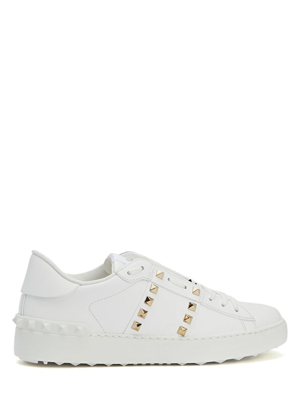 Valentino Garavani Untitled Open Beyaz Kadın Deri Sneaker - 1