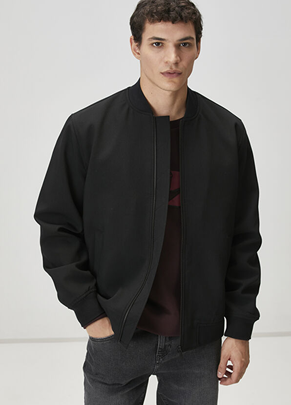 Beymen Club Siyah Twill Bomber Mont - 2