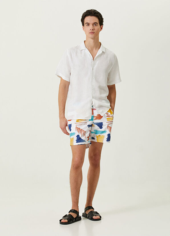 Network Beyaz Jakarlı Gömlek - 2