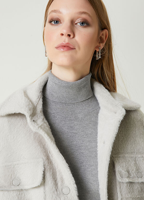 Beymen Club Oversize Gri Dış Gömlek - 2