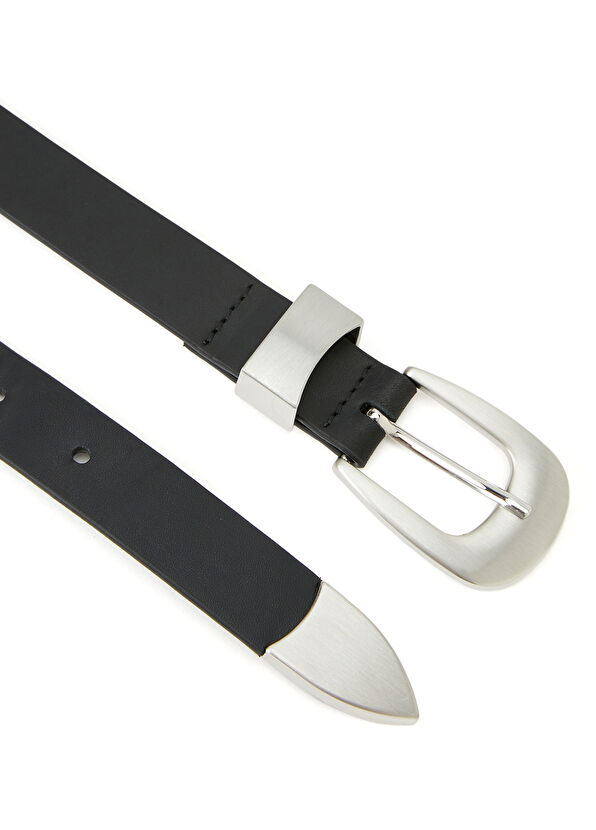 Beymen Club Siyah Kadın Deri Kemer - 2