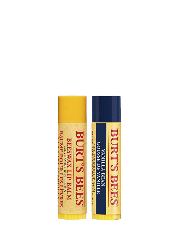 Burts Bees Beeswax ve Vanilya Aromalı Dudak Bakım Krem Seti - 1