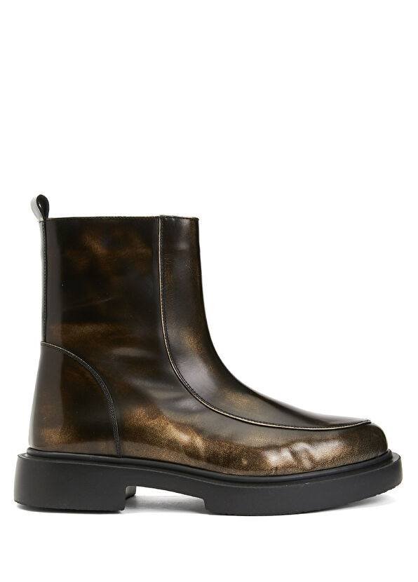 Beymen Club Gold Women's Leather Boots - 1