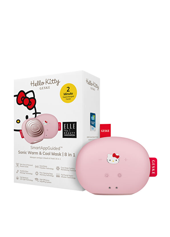Geske Sonic Warm & Cool Mask Pembe 8'i 1 Arada Sıcak ve Soğuk Maske Cilt Bakım Cihazı - 2