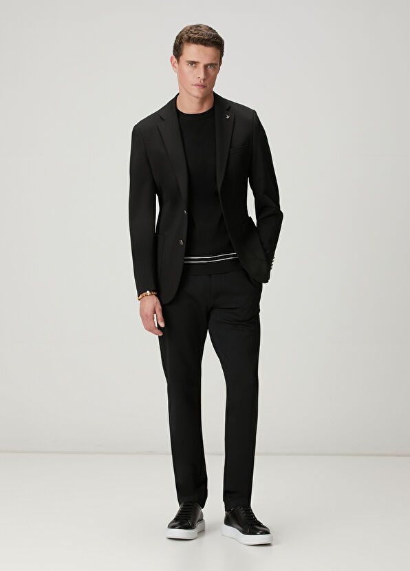 Beymen Club Siyah Beli Kordonlu Chino Pantolon - 1