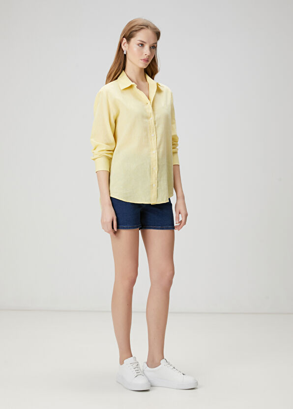 Beymen Club Yellow Linen Shirt - 2
