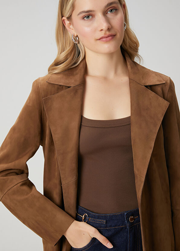 Beymen Club Kahverengi Süet Ceket - 2