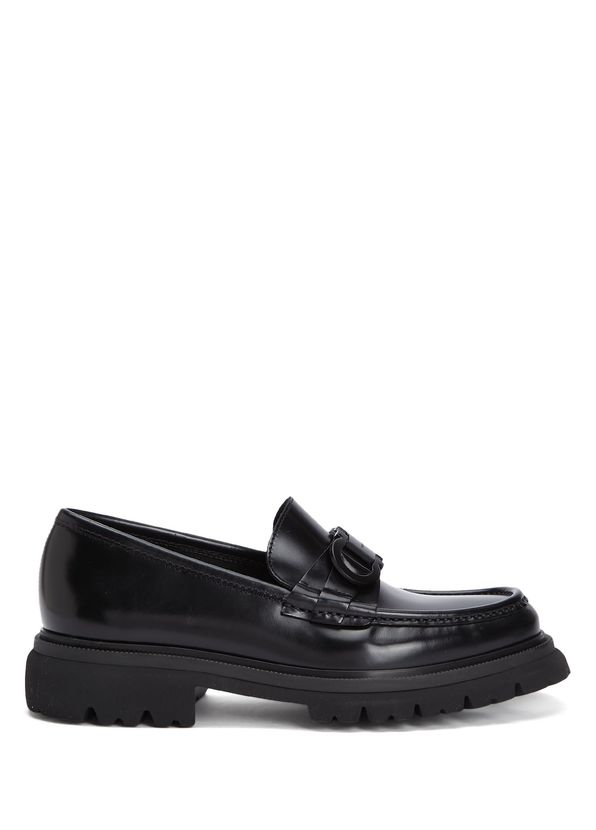 Ferragamo Bleecker Black Men's Leather Loafers - 1