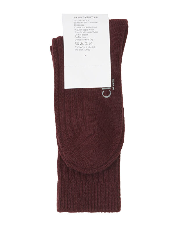 Beymen Club Bordo Kadın Çorap - 2