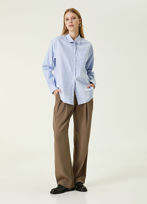 Beymen Club Mavi Kuş Logolu Gömlek - 2